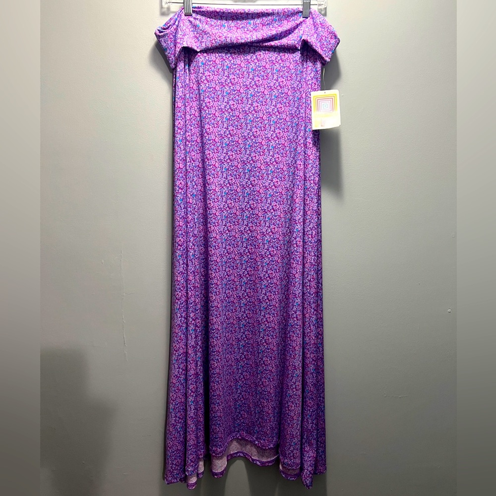 NWT- LuLaRoe Maxi Sz. XL Purple Geo Pattern